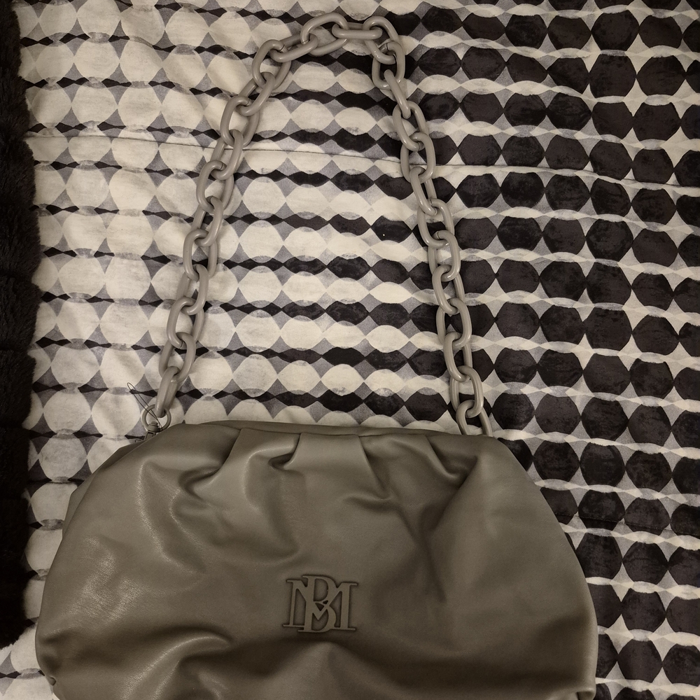 Badgley Mischka Gray Shoulder Bag
